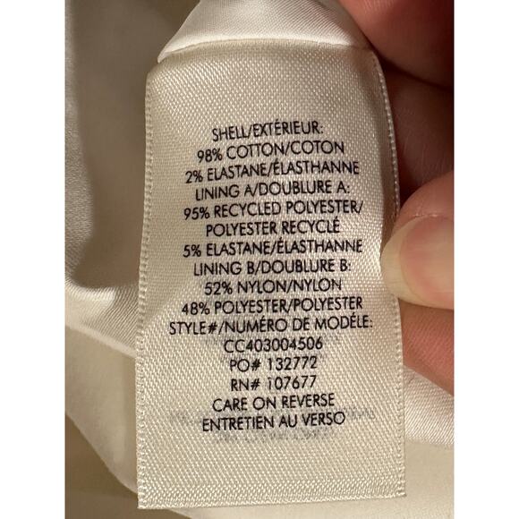 Alice + Olivia Diana Sleeveless Structured Midi Dress Off White 14 NWT Wedding - Picture 15 of 16